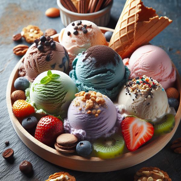 Exploring Different Types of Frozen Desserts (Ice Cream, Gelato, Frozen Yogurt, Vegan)