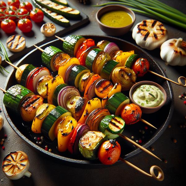 Vegetable Kabobs With Fajita Butter